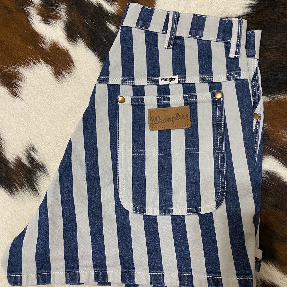 Striped Wrangler Carpenter Shorts